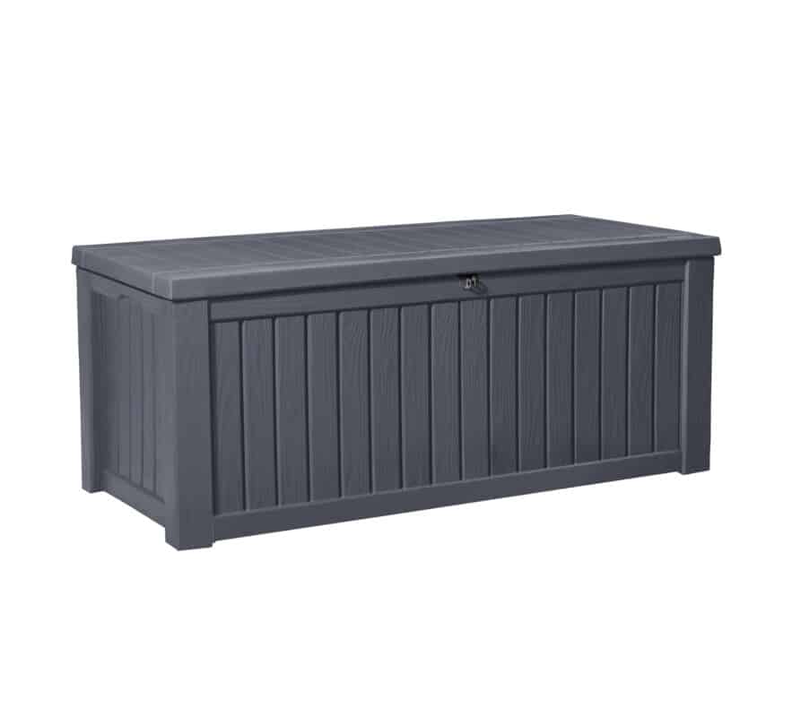 Keter 570L Rockwood Storage Box Garden Leisure Shop