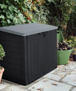 Keter Hideaway 1200L Storage Shed in Anthracite and Grey