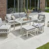 Norfolk Leisure Titchwell Garden Lounge Set White Standard Table