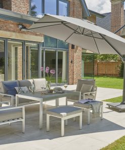Norfolk Leisure Titchwell Garden Lounge Set White Standard Table