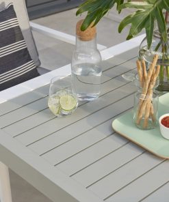 Norfolk Leisure Titchwell Garden Lounge Set White Standard Table