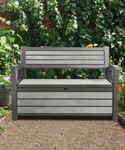 Keter Hudson 227L Storage Bench Duotech in Grey