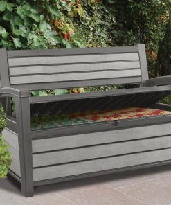 Keter Hudson 227L Storage Bench Duotech in Grey