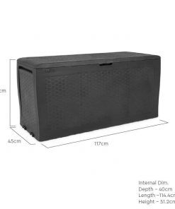 Keter 270L Samoa Storage Box in Anthracite Grey