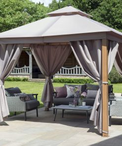 Norfolk Leisure Luxury Gazebo 3x3m with LED Lights