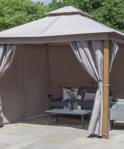 Norfolk Leisure Luxury Gazebo 3x3m with LED Lights