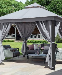 Norfolk Leisure Luxury Gazebo 3x3m with LED Lights