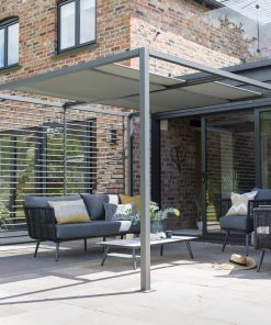 Norfolk Leisure Sliding Roof Gazebo 2.8x2.8m in Grey