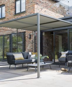 Norfolk Leisure Sliding Roof Gazebo 2.8x2.8m in Grey