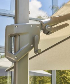 Norfolk Leisure 3m Square Royce Ambassador Cantilever Parasol with Wheeled Base & Cover