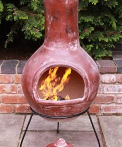 Colima Mexican Chiminea - Red (Extra Large)