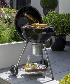 Norfolk Grills Corus Charcoal Wheeled Kettle BBQ with Lid