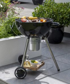 Norfolk Grills Corus Charcoal Wheeled Kettle BBQ with Lid