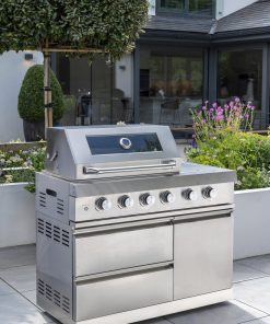 Norfolk Grills Absolute Outdoor Kitchen 4 Burner Gas BBQ With Side Burner