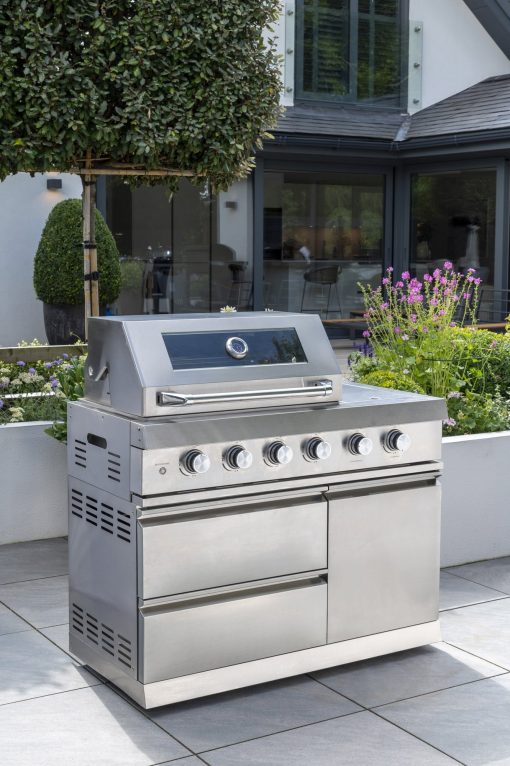 Norfolk Grills Absolute Outdoor Kitchen 4 Burner Gas BBQ With Side Burner