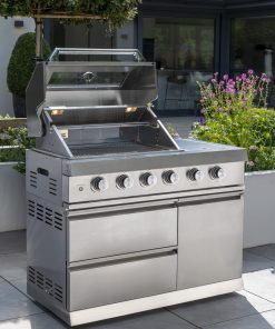 Norfolk Grills Absolute Outdoor Kitchen 4 Burner Gas BBQ With Side Burner