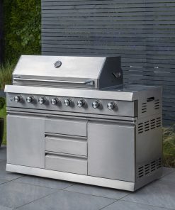 Norfolk Grills Absolute Outdoor Kitchen 6 Burner Gas BBQ With Side Burner