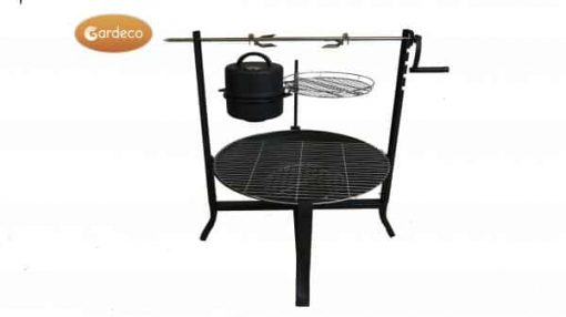 Medium Kadai real fire pit 60cm dia, inc. stand and BBQ grill