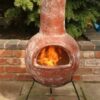 Colima Mexican Chiminea - Red (Large)