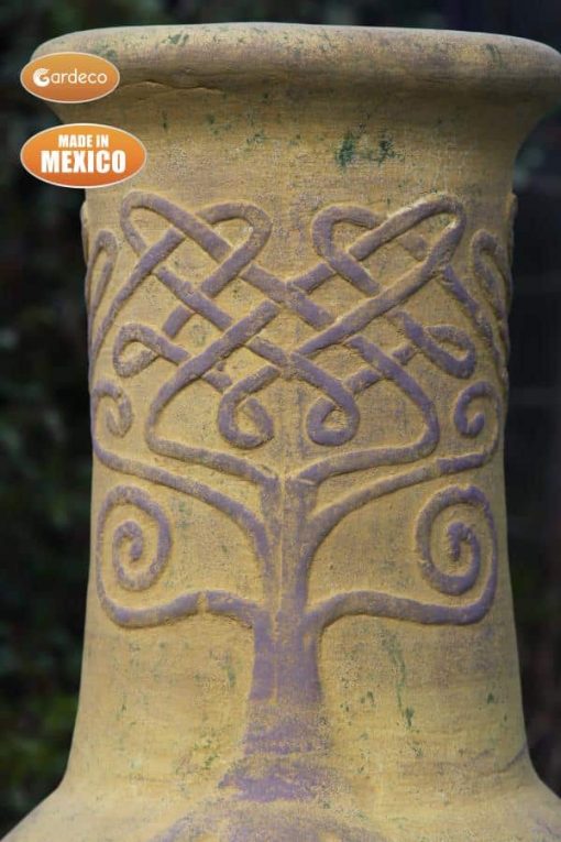 Derwyn Mexican Chiminea in Mustard (Extra Large)