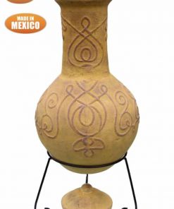 Derwyn Mexican Chiminea in Mustard (Extra Large)