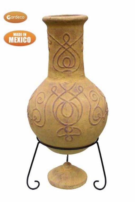 Derwyn Mexican Chiminea in Mustard (Extra Large)