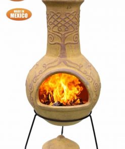 Derwyn Mexican Chiminea in Mustard (Extra Large)