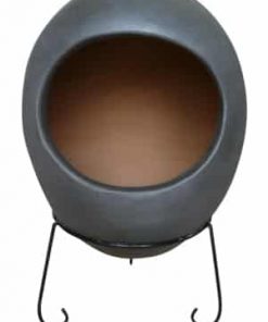 Ellipse Mexican Chiminea Charcoal Grey (Extra Large)
