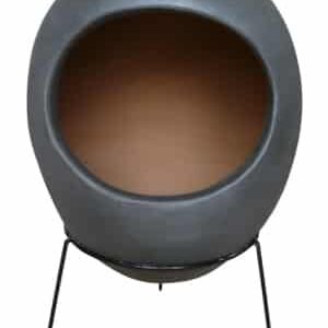Ellipse Mexican Chiminea Charcoal Grey (Extra Large)