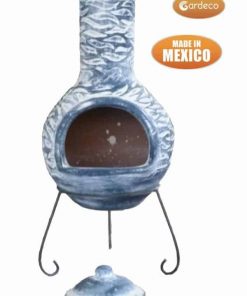 Olas Mexican Chiminea - Bluey Grey (Extra Large)