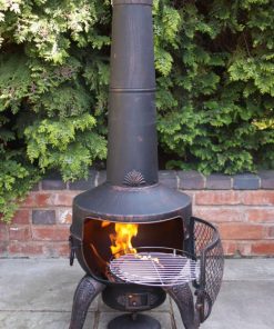 Tia Steel Chiminea (Large) Bronze