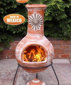 Sol Mexican Chiminea - Rustic Orange (Extra Large)