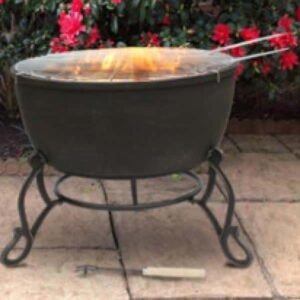 Meredir XL cast iron fire bowl