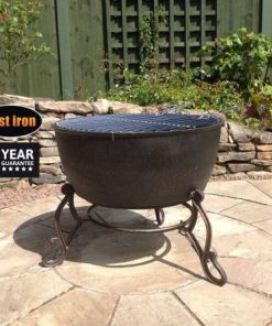 Meredir XL cast iron fire bowl