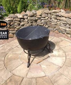 Meredir XL cast iron fire bowl