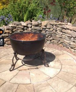Meredir XL cast iron fire bowl