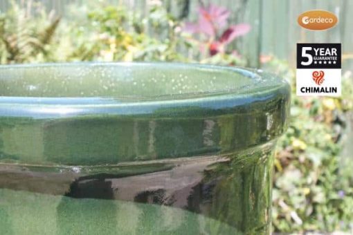 Asteria XL Chimalin AFC Chimenea in glazed green