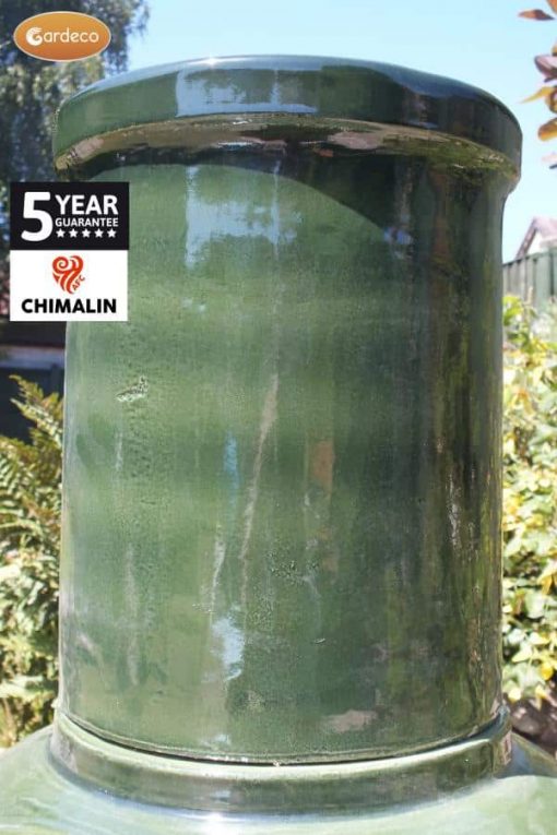Asteria XL Chimalin AFC Chimenea in glazed green