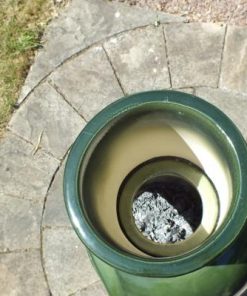 Asteria XL Chimalin AFC Chimenea in glazed green