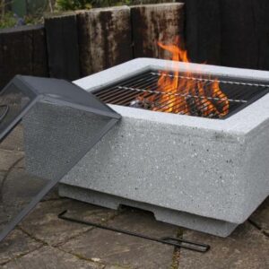 Cubo square garden fire pit