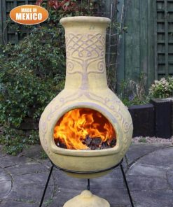 Derwyn Mexican Chiminea in Mustard (Extra Large)