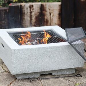 Cubo square garden fire pit