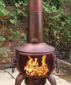 Tia Steel Chiminea (Large) Bronze