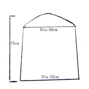 Extra Large Ellipse Insulated Chiminea Cover