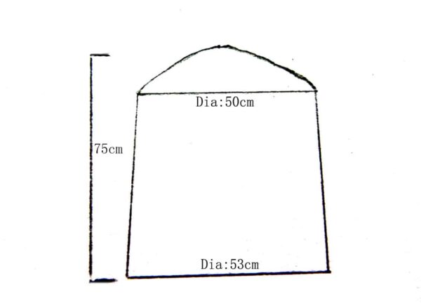 Extra Large Ellipse Insulated Chiminea Cover