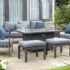 Titchwell Lounge set with fire pit table