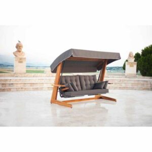 Norfolk Leisure Amner Swing 2600 Garden Chair With Canopy in Grey