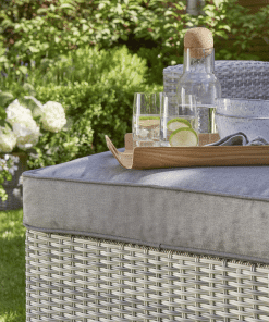 Norfolk Leisure Oxborough Outdoor Pull Out Lounge Sofa in Grey