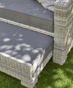 Norfolk Leisure Oxborough Outdoor Pull Out Lounge Sofa in Grey