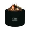 Happy Cocooning Round Cocoon Fire Pit in Black